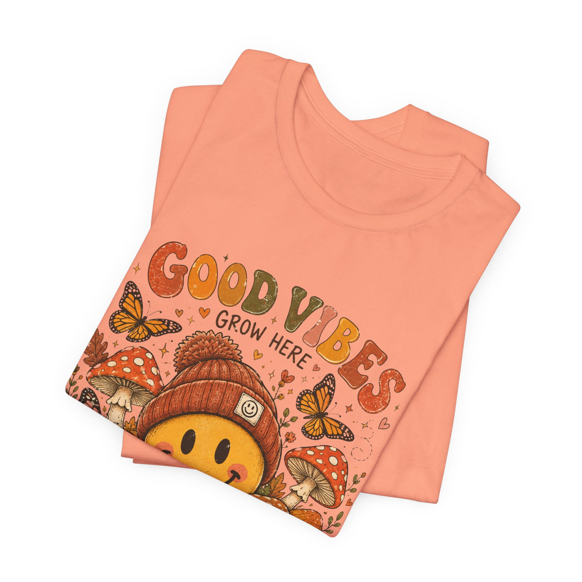 Good Vibes Grow Here Smiley Tee