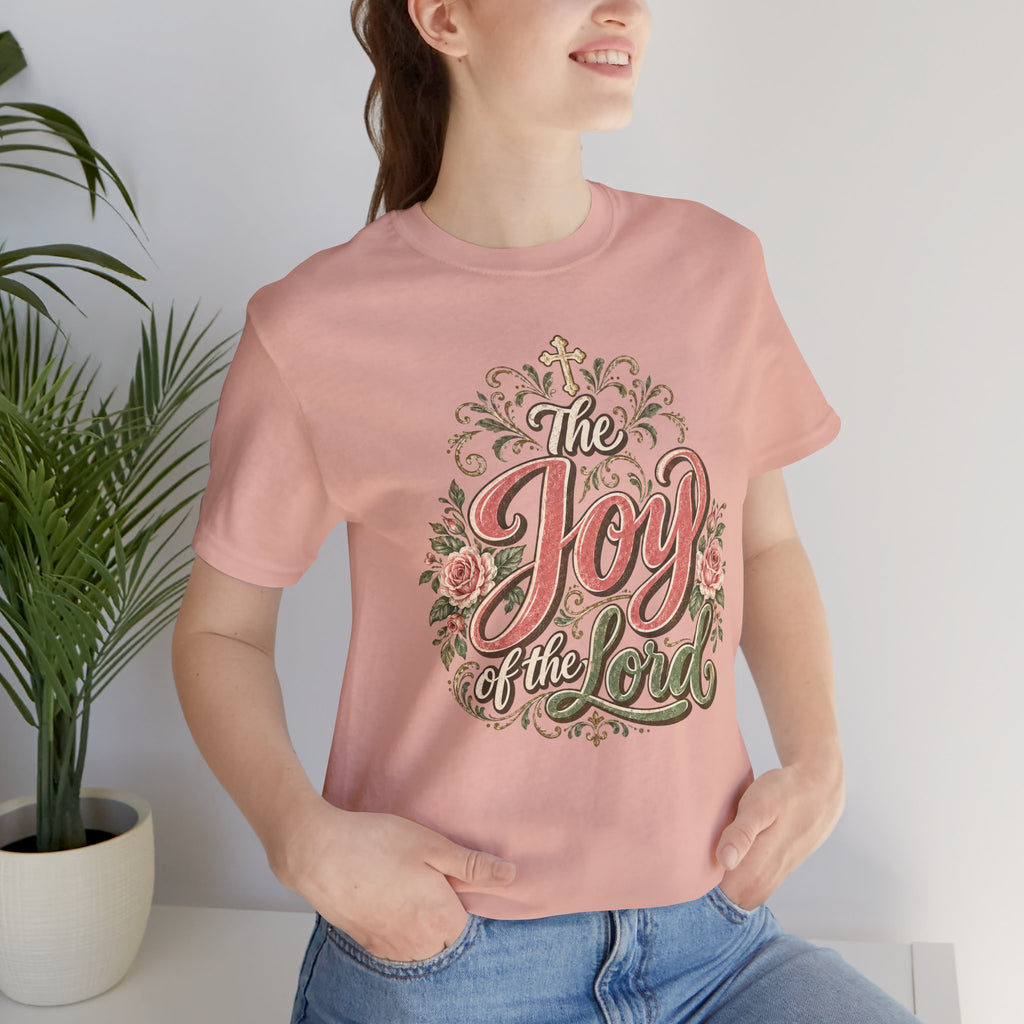 The Joy of the Lord Floral Christian Tee