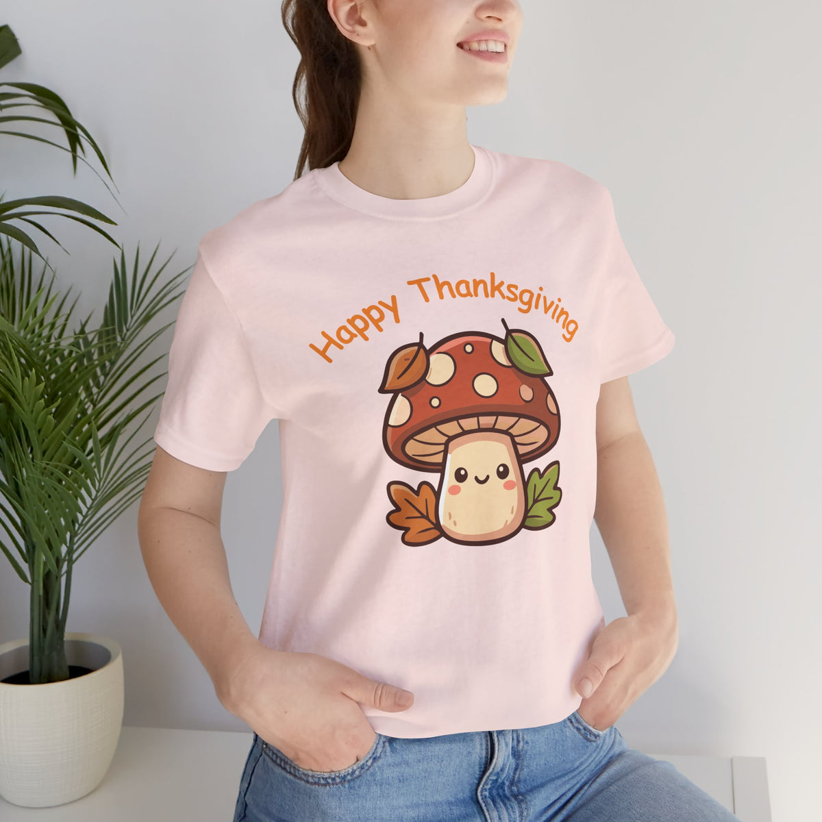 Happy Thanksgiving Cute Mushroom T-Shirt