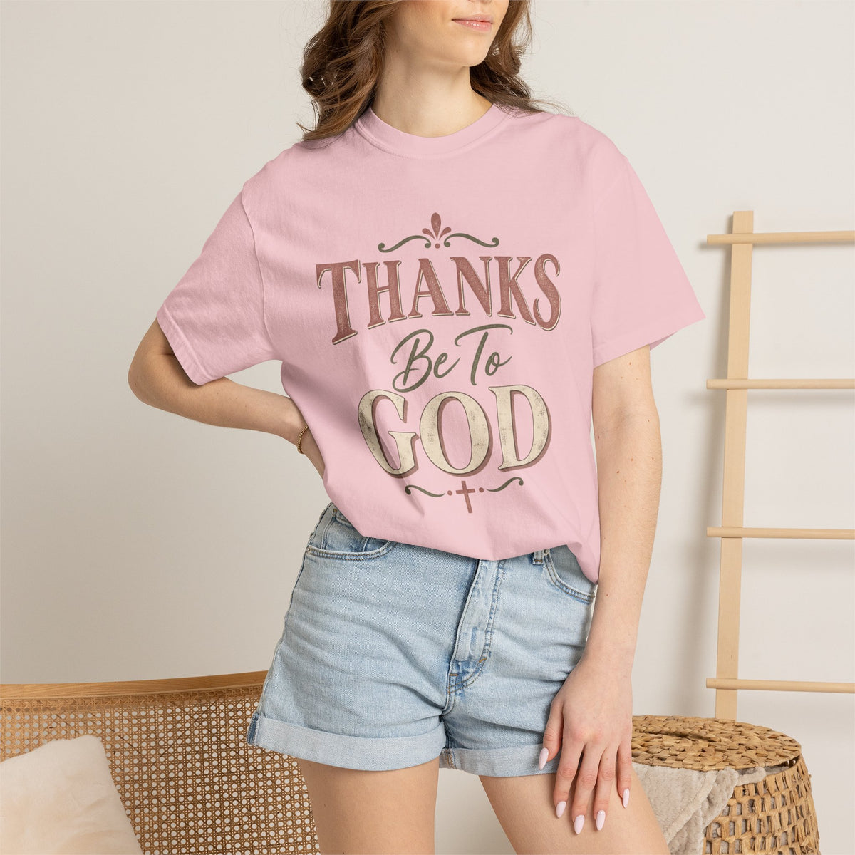 Thanks Be To God T-Shirt – Christian Faith Graphic Tee