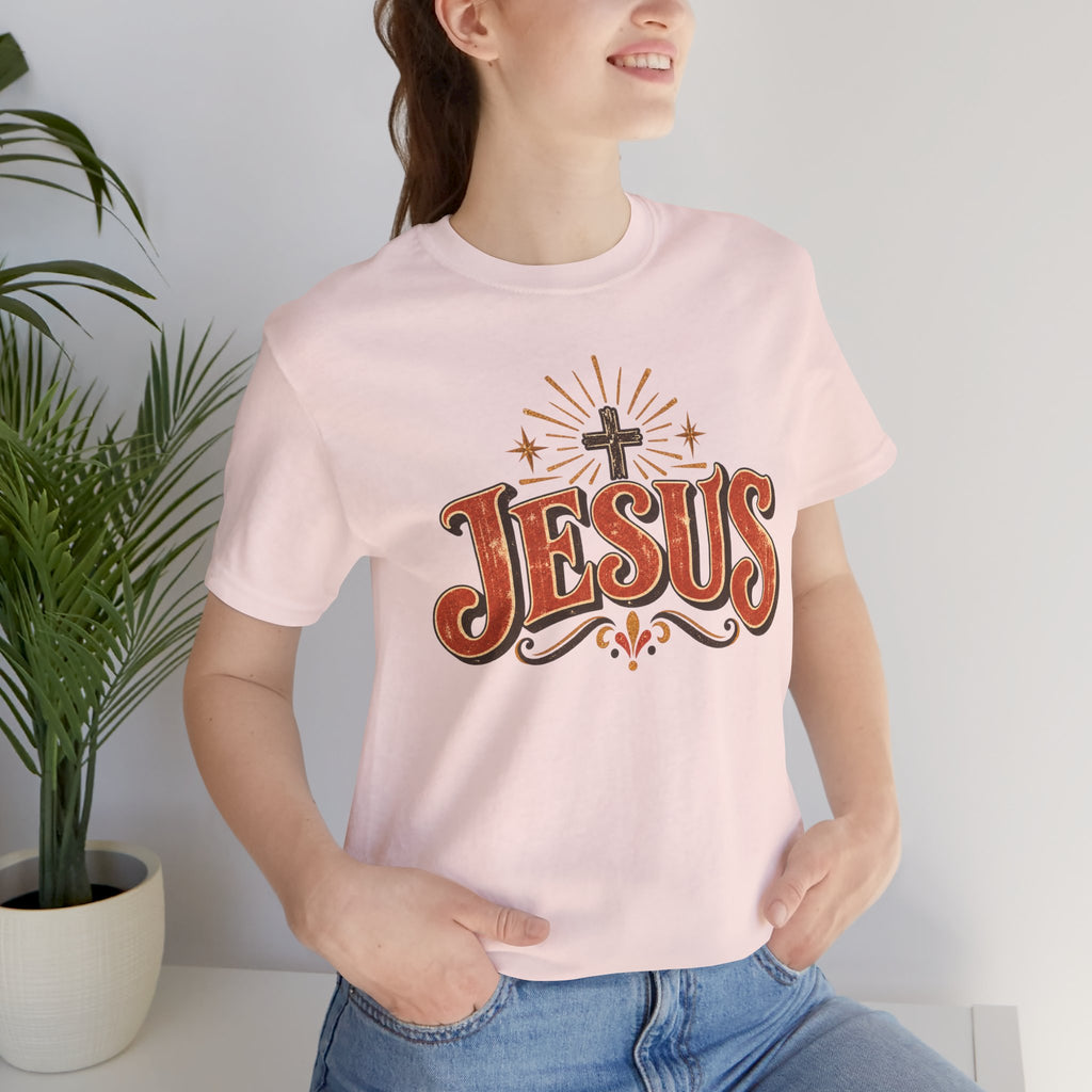 Jesus Vintage Cross T‑Shirt — Retro Faith Graphic Tee