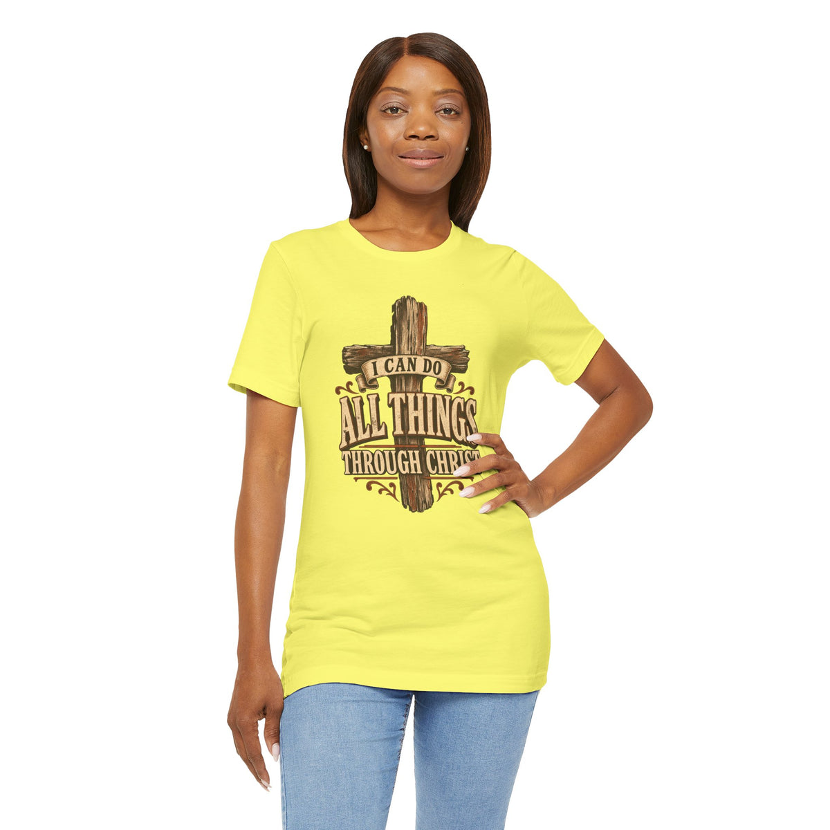 “I Can Do All Things Through Christ” Cross T shirt