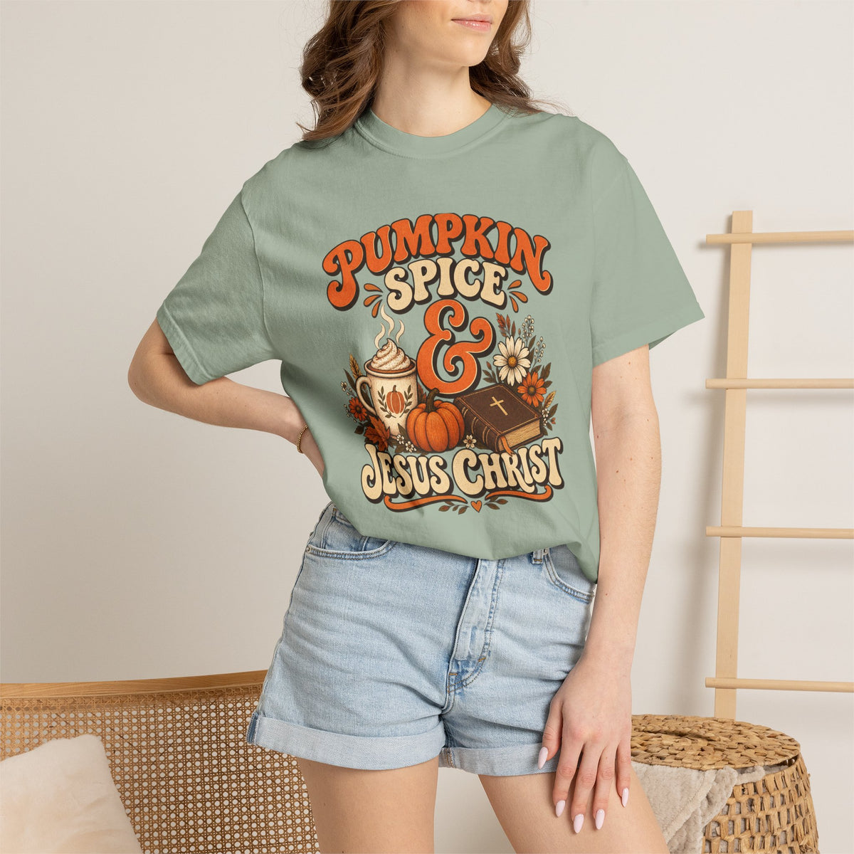 Pumpkin Spice & Jesus Christ T-Shirt
