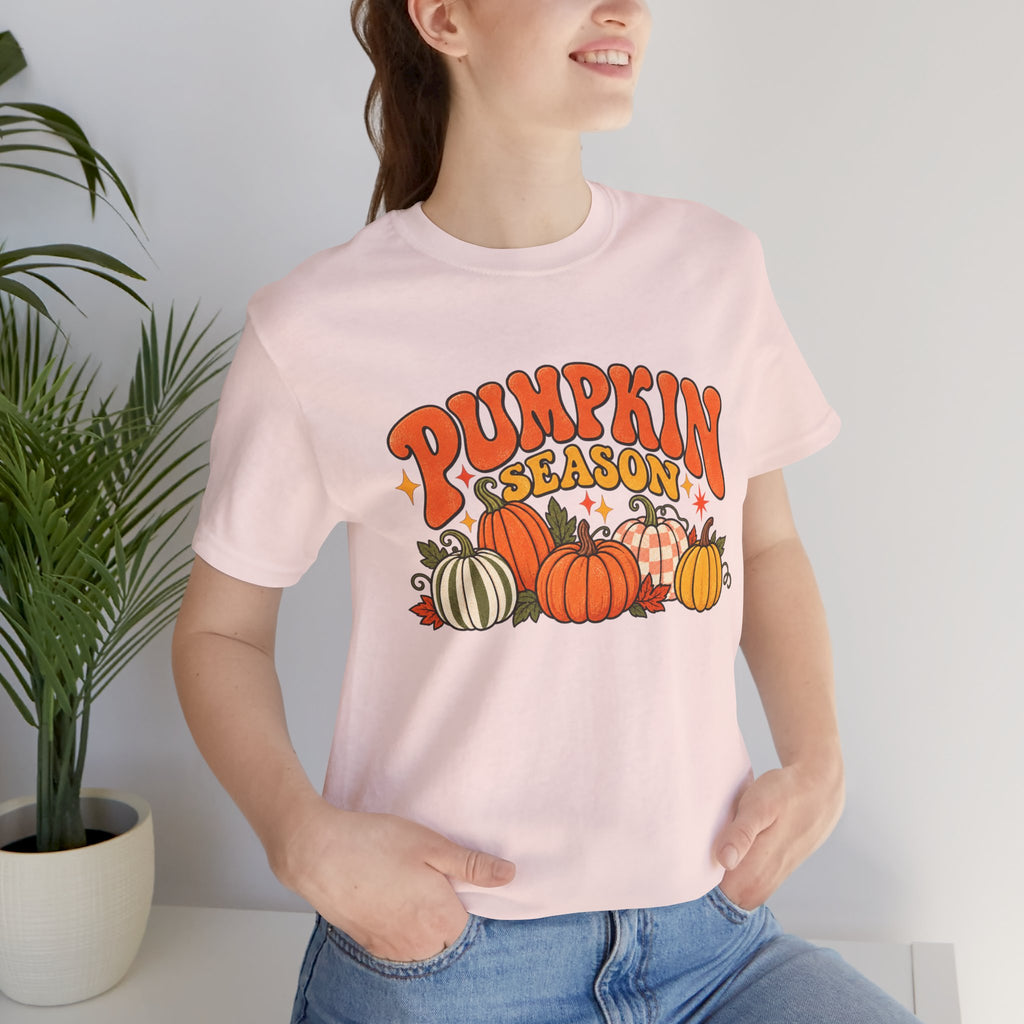 Pumpkin Season Tee — Retro Fall Pumpkin Graphic T-Shirt