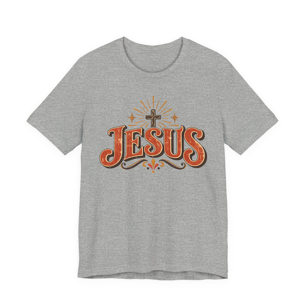 Jesus Vintage Cross T‑Shirt — Retro Faith Graphic Tee