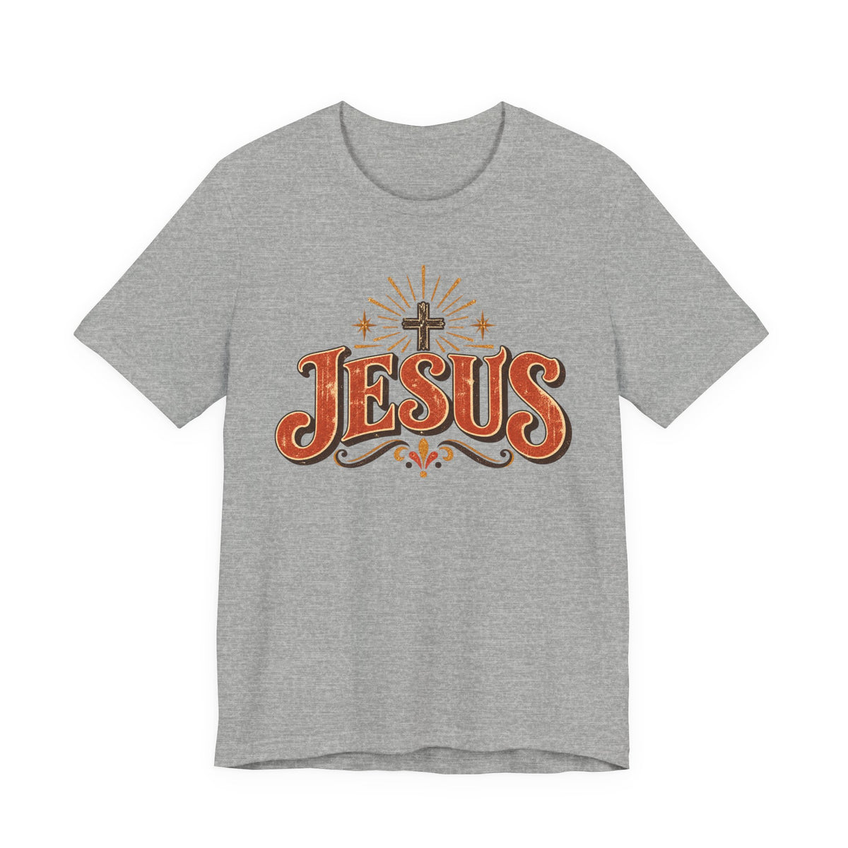 Jesus Vintage Cross T‑Shirt — Retro Faith Graphic Tee