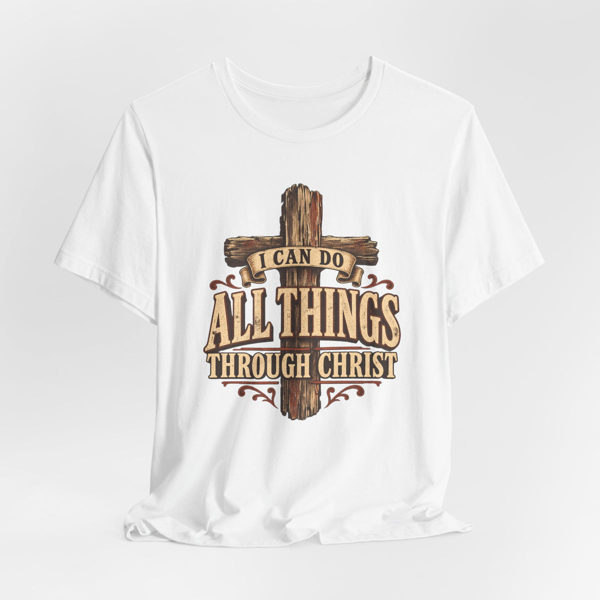 “I Can Do All Things Through Christ” Cross T shirt