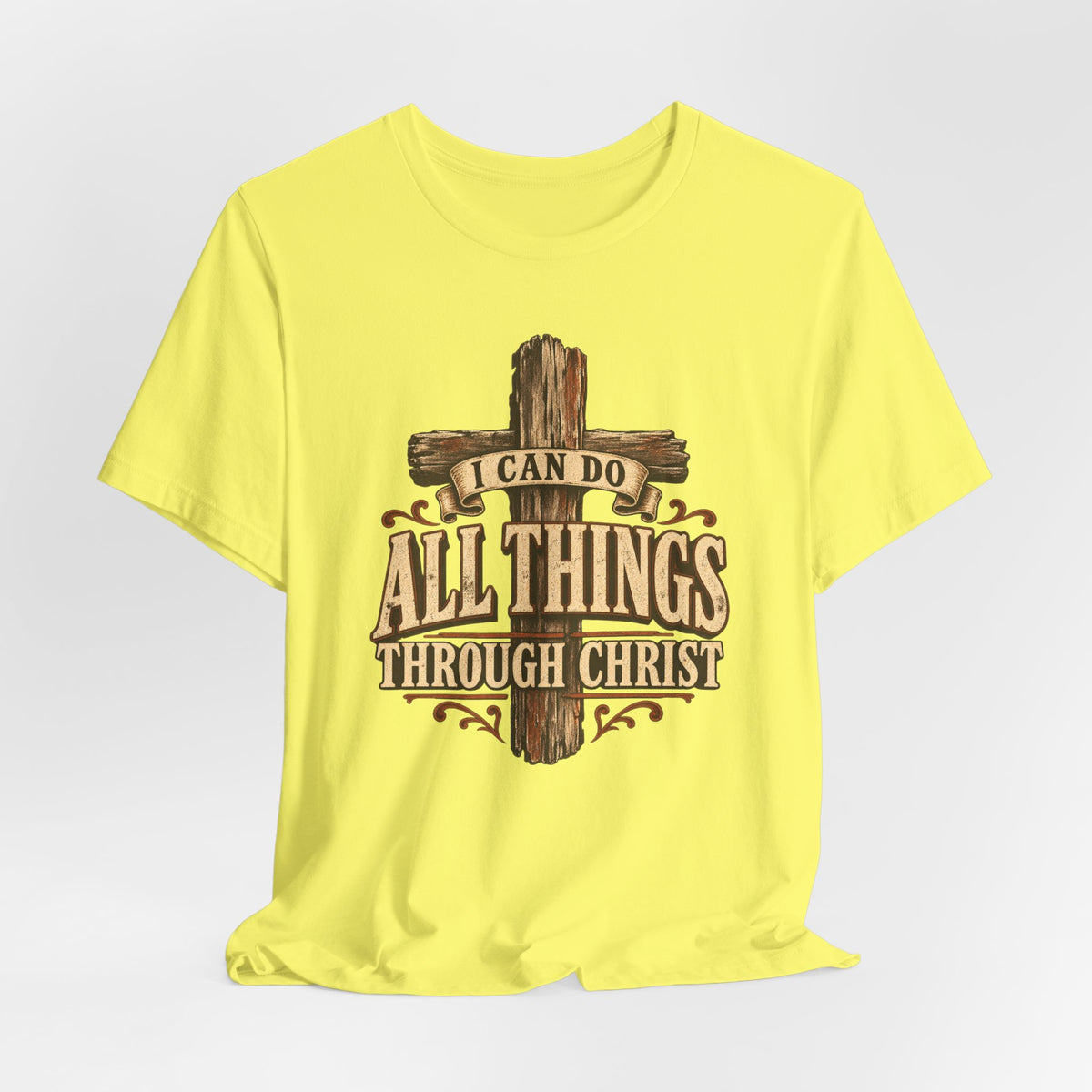 “I Can Do All Things Through Christ” Cross T shirt