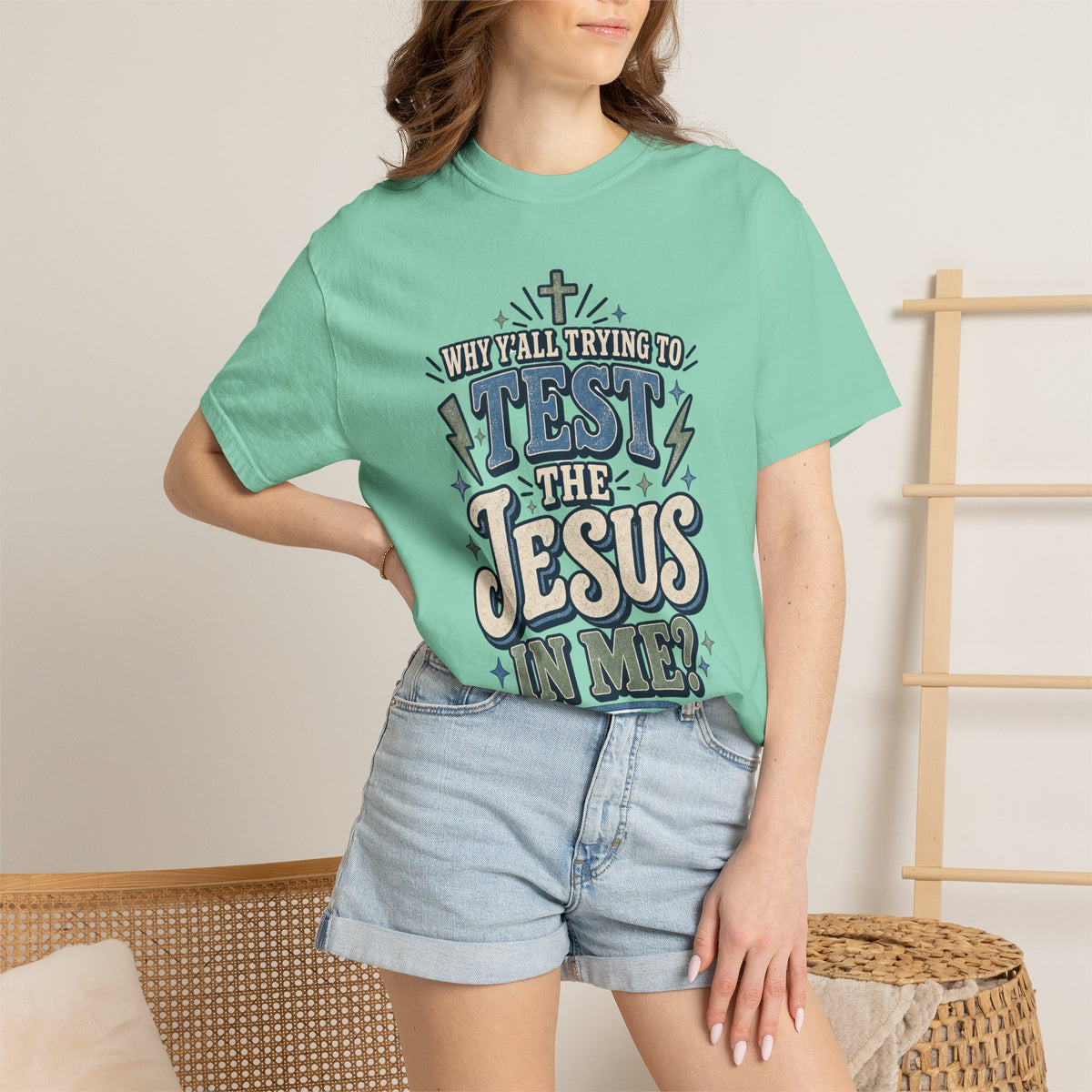 Why yall testing the Jesus in me T-shirt