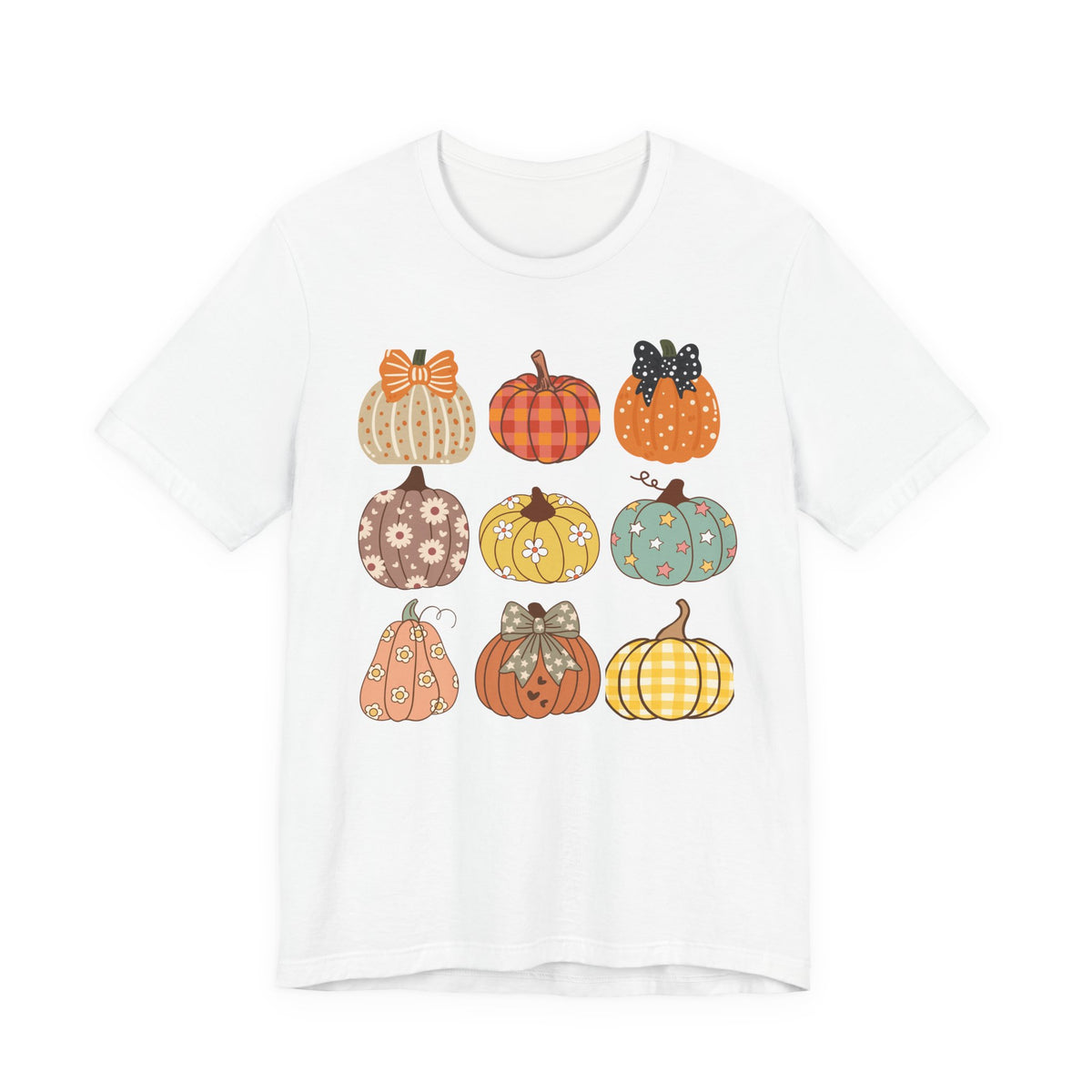 Fall Patchwork Pumpkins T-Shirt
