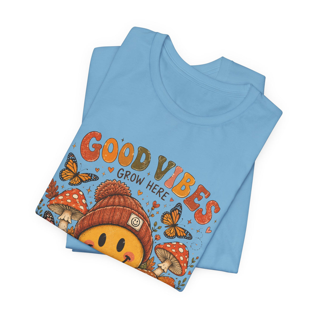 Good Vibes Grow Here Smiley Tee