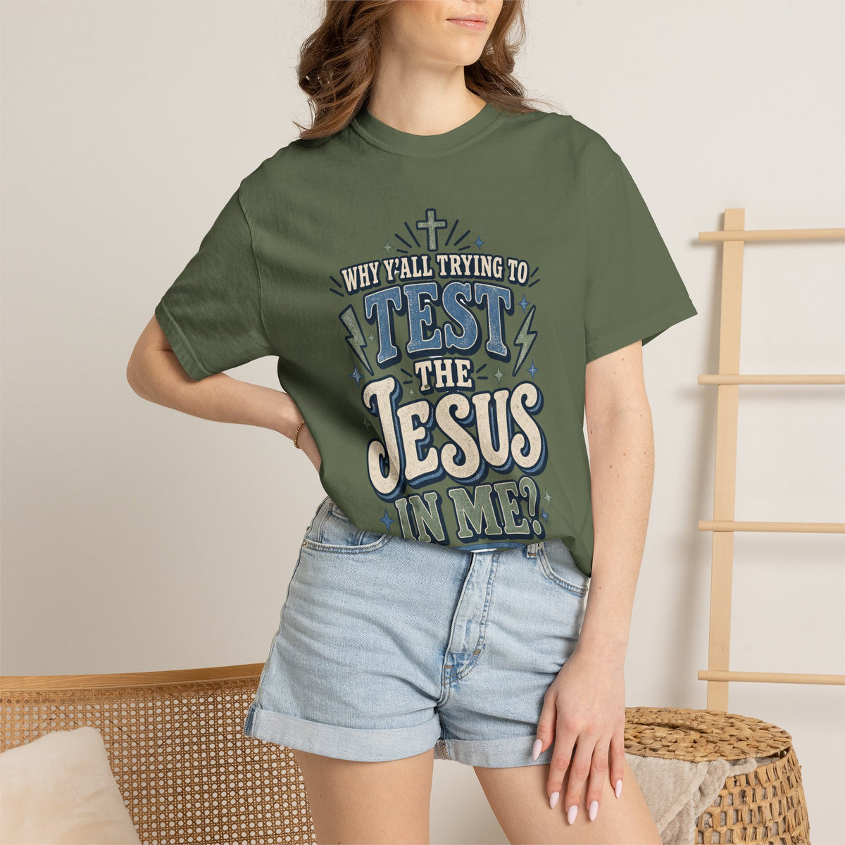 Why yall testing the Jesus in me T-shirt