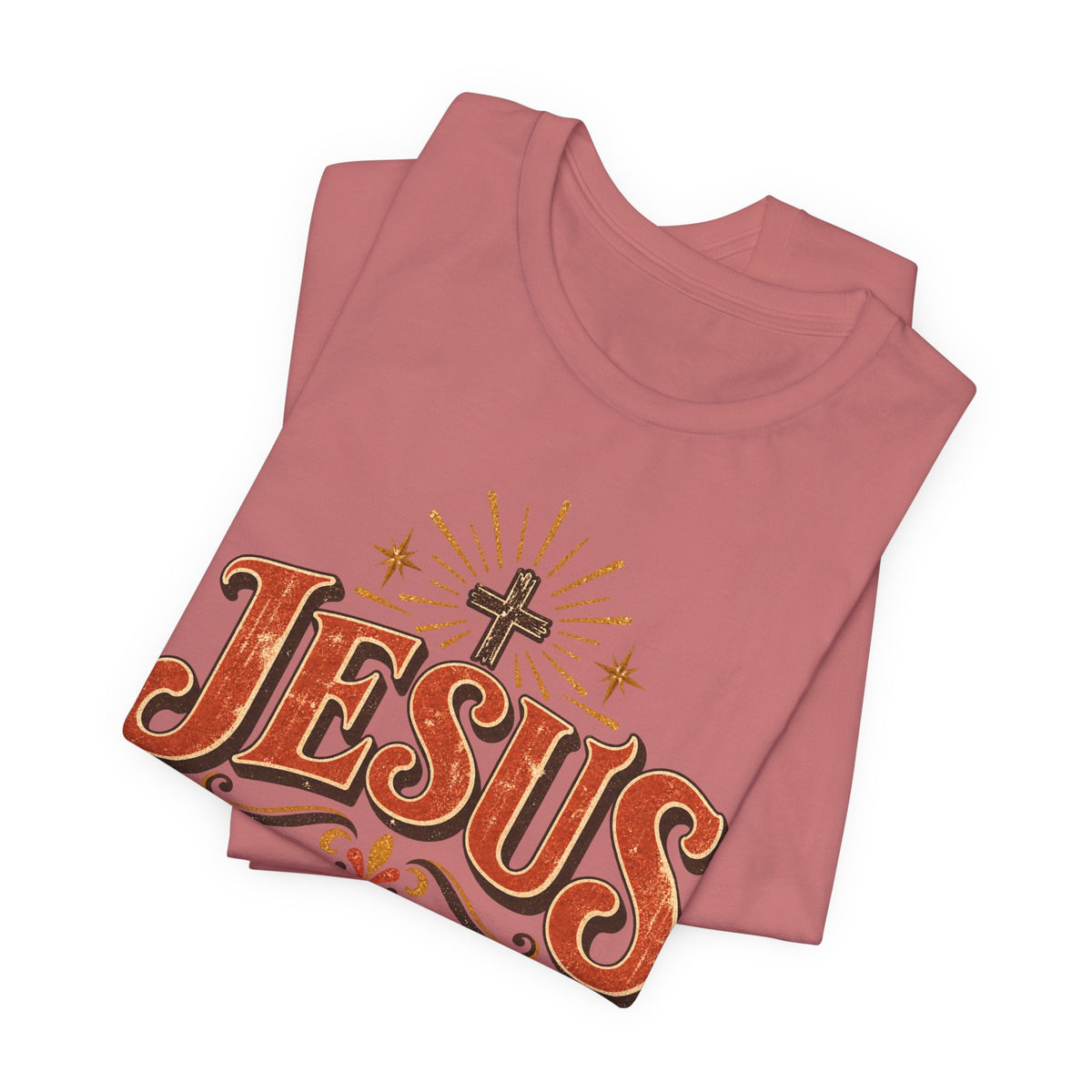 Jesus Vintage Cross T‑Shirt — Retro Faith Graphic Tee