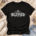 Black short sleeve Blessed T-shirt